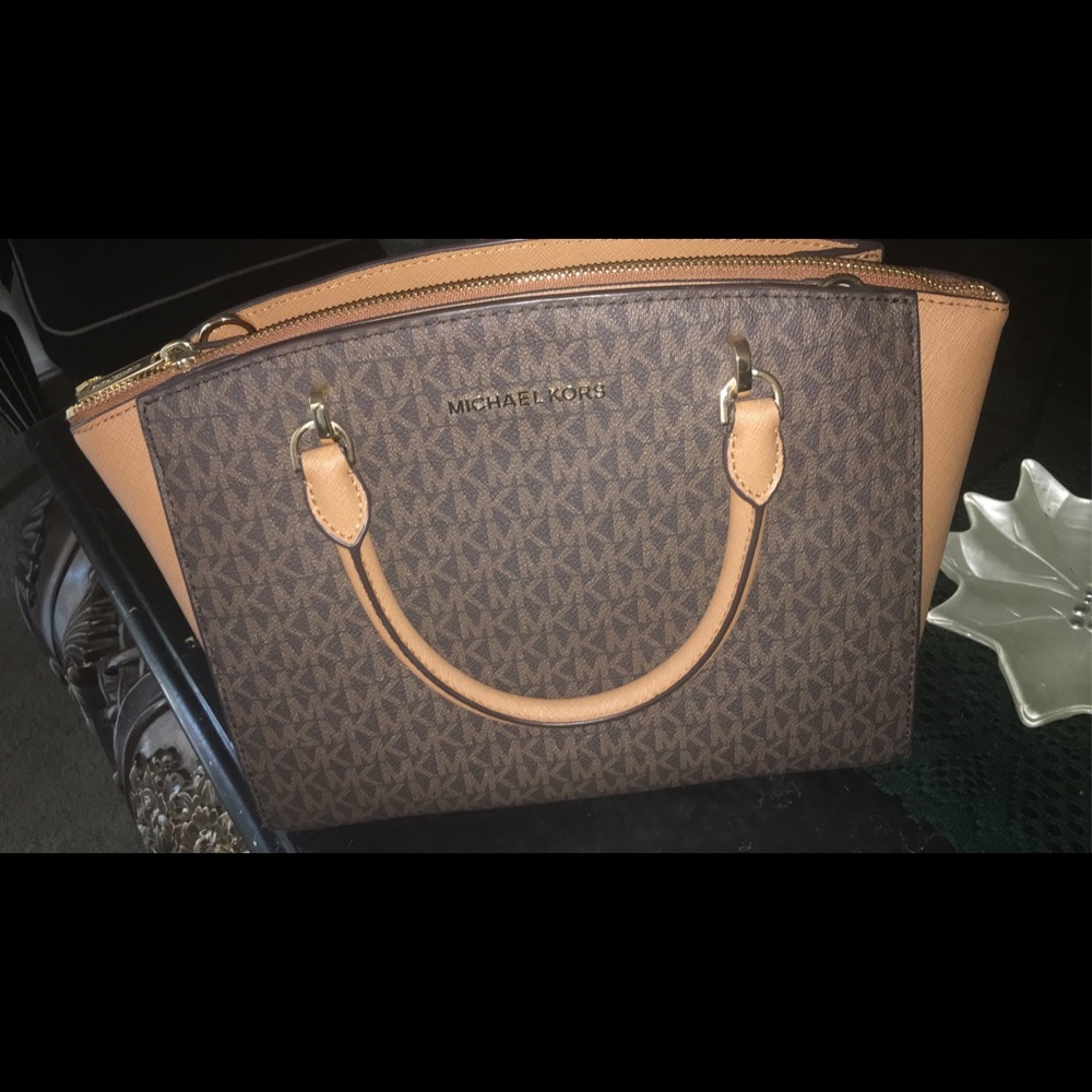Brown Micheal Kors Handbag with LG Satchel